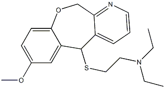 5,11-Dihydro-5-(2-diethylaminoethylthio)-7-methoxy[1]benzoxepino[3,4-b]pyridine|