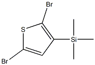 2,5-Dibromo-3-(trimethylsilyl)thiophene Struktur