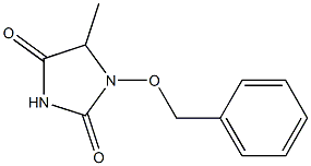 1-Benzyloxy-5-methylhydantoin Structure