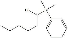 1-Chloro-1-(phenyldimethylsilyl)hexane Structure