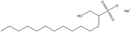 1-Hydroxytetradecane-2-sulfonic acid sodium salt Structure