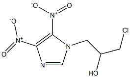 3-Chloro-1-(4,5-dinitro-1H-imidazole-1-yl)-2-propanol Structure
