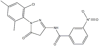 1-(6-Chloro-2,4-dimethylphenyl)-3-(3-nitrobenzoylamino)-5(4H)-pyrazolone|