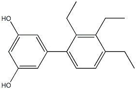 5-(2,3,4-Triethylphenyl)benzene-1,3-diol|