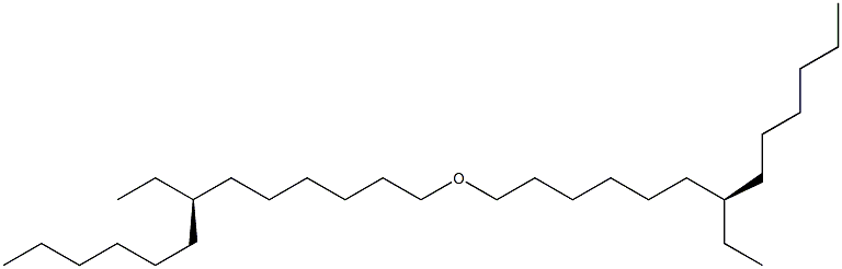 (-)-[(R)-1-エチルヘプチル]ヘキシルエーテル 化学構造式