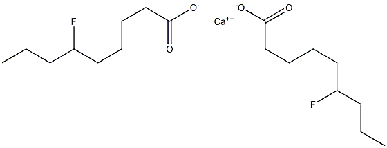 Bis(6-fluorononanoic acid)calcium salt Struktur