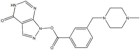 1,5-Dihydro-4-oxo-4H-pyrazolo[3,4-d]pyrimidin-1-ol 3-[(4-methylpiperazin-1-yl)methyl]benzoate