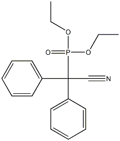 [Cyanodiphenylmethyl]phosphonic acid diethyl ester Structure