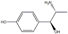 (αS)-α-[(R)-1-アミノエチル]-4-ヒドロキシベンゼンメタノール 化学構造式