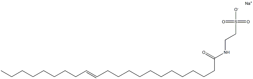 N-[(E)-1-Oxo-13-docosen-1-yl]taurine sodium salt Struktur