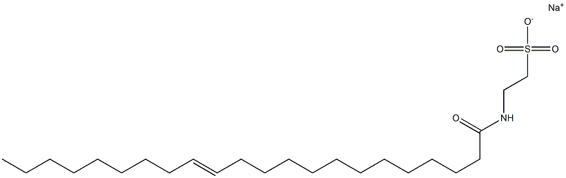 N-[(E)-1-Oxo-13-docosen-1-yl]taurine sodium salt Structure