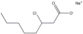 3-クロロカプリル酸ナトリウム 化学構造式
