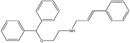 N-[2-(Diphenylmethoxy)ethyl]-3-phenyl-2-propen-1-amine 结构式