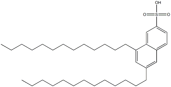 6,8-Ditridecyl-2-naphthalenesulfonic acid,,结构式