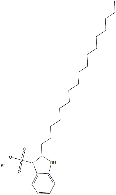 2,3-Dihydro-2-heptadecyl-1H-benzimidazole-1-sulfonic acid potassium salt Structure