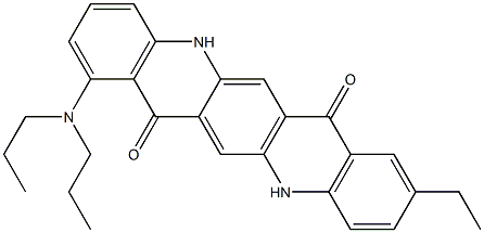 1-(Dipropylamino)-9-ethyl-5,12-dihydroquino[2,3-b]acridine-7,14-dione