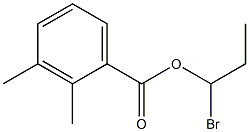 2,3-Dimethylbenzenecarboxylic acid 1-bromopropyl ester Struktur