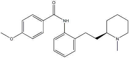4-Methoxy-N-[2-[2-[(2R)-1-methyl-2-piperidinyl]ethyl]phenyl]benzamide|