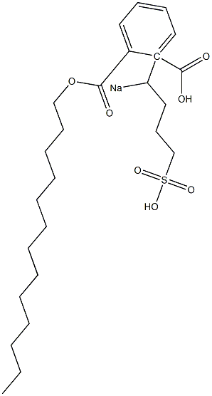 Phthalic acid 1-tridecyl 2-(1-sodiosulfobutyl) ester Structure