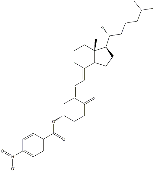 コレカルシフェロール(4-ニトロベンゾアート) 化学構造式