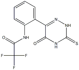 2,3-Dihydro-3-thioxo-6-[2-[(trifluoroacetyl)amino]phenyl]-1,2,4-triazin-5(4H)-one|