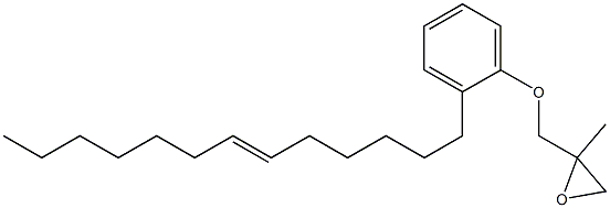 2-(6-Tridecenyl)phenyl 2-methylglycidyl ether Structure