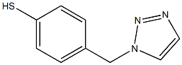 4-[(1H-1,2,3-Triazol-1-yl)methyl]benzenethiol,,结构式