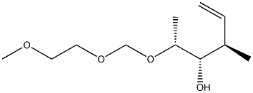 (2R,3S,4R)-2-[(2-Methoxyethoxy)methoxy]-4-methyl-5-hexen-3-ol Struktur