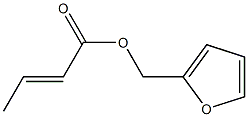 クロトン酸フルフリル 化学構造式