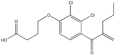 4-[2,3-Dichloro-4-(2-methylene-1-oxopentyl)phenoxy]butyric acid