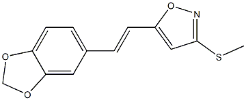  5-[(E)-2-[3,4-Methylenedioxyphenyl]vinyl]-3-(methylthio)isoxazole