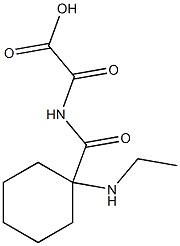 2-[[[1-[Ethylamino]cyclohexyl]carbonyl]amino]-2-oxoacetic acid Structure