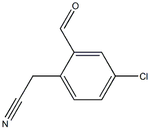 4-Chloro-2-formylbenzeneacetonitrile Struktur