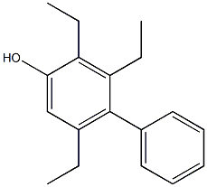 2,3,5-Triethyl-4-phenylphenol 结构式