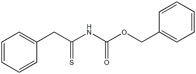 N-(Benzylthiocarbonyl)carbamic acid benzyl ester Struktur