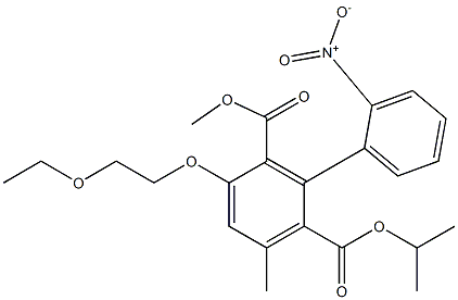 3-Methyl-5-(2-ethoxyethyloxy)-6-methoxycarbonyl-2'-nitro-1,1'-biphenyl-2-carboxylic acid isopropyl ester,,结构式