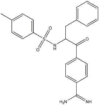 4-[2-(4-Methylphenylsulfonylamino)-1-oxo-3-phenylpropyl]benzamidine|