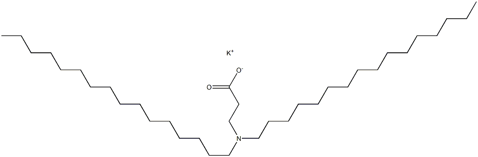 3-(Dihexadecylamino)propanoic acid potassium salt Struktur