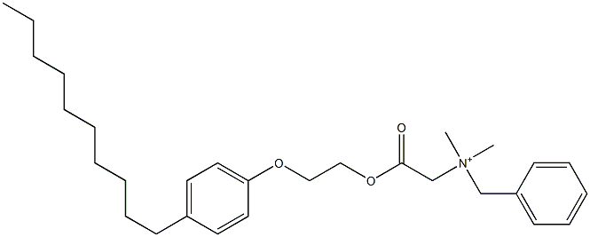 N,N-Dimethyl-N-benzyl-N-[[[2-(4-decylphenyloxy)ethyl]oxycarbonyl]methyl]aminium Structure