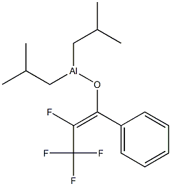 Diisobutyl[(Z)-1-phenyl-2,3,3,3-tetrafluoro-1-propenyloxy]aluminum Struktur