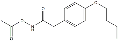 N-Acetyloxy-2-(4-butoxyphenyl)acetamide Structure