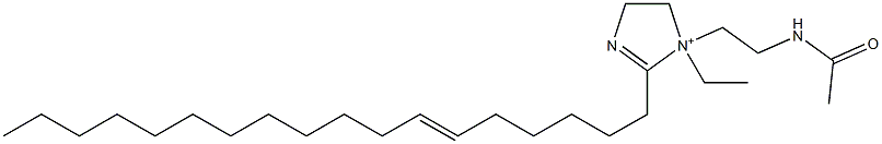 1-[2-(Acetylamino)ethyl]-1-ethyl-2-(6-octadecenyl)-2-imidazoline-1-ium,,结构式