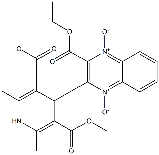 1,4-Dihydro-4-[[3-(ethoxycarbonyl)quinoxaline 1,4-dioxide]-2-yl]-2,6-dimethylpyridine-3,5-dicarboxylic acid dimethyl ester