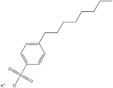 4-Octylbenzenesulfonic acid potassium salt,,结构式