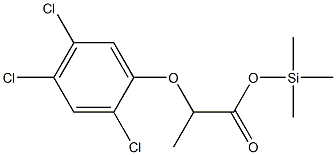 2-(2,4,5-トリクロロフェノキシ)プロピオン酸トリメチルシリル 化学構造式