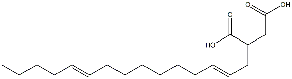 (2,10-Pentadecadienyl)succinic acid Structure