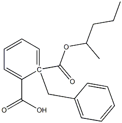 Phthalic acid 1-benzyl 2-pentyl ester Struktur