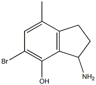 3-Amino-2,3-dihydro-5-bromo-7-methyl-1H-inden-4-ol|