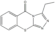 3-Ethyl-5H-1,2,4-triazolo[3,4-b][1,3]benzothiazin-5-one 结构式