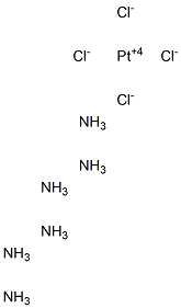 Hexammineplatinum(IV) chloride,,结构式